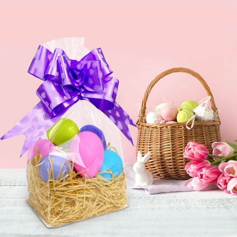 Morepack Gusseted Flat Bottom Cellophane Bags with Paper Insert 50Pcs 6x4x13 Inches Gusseted Cello Bags - Image 5